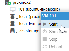 proxmox-start-backup